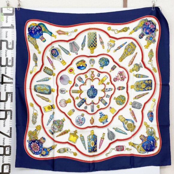 Hermès Qu'Importe Le Flacon Silk Scarf - Picture 1 of 4